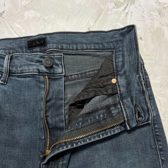 MOTHER Stunner Zip Ankle Step Fray Hem Jeans SIZE 28 My Wildest Ride Blue - Picture 7 of 12